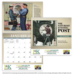 Premium Appointment Calendar - Rockwell-The Saturday Evening Post