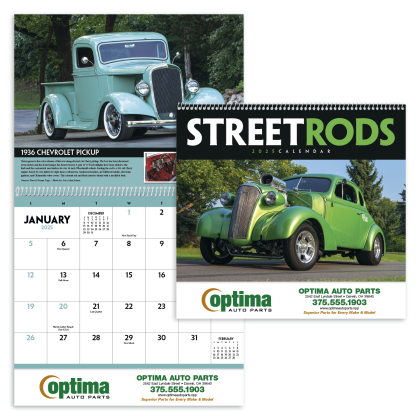 Premium Appointment Promotional Calendar Street Rods