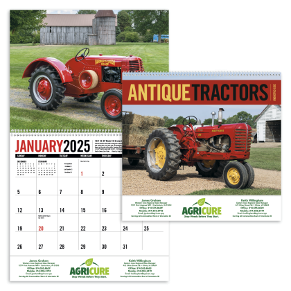 Promo Premium Appointment Calendar Antique Tractors