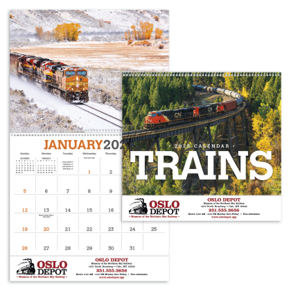 Premium Appointment Calendar - Trains