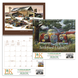 Premium Imprinted Appt Calendar Junkyard Classics
