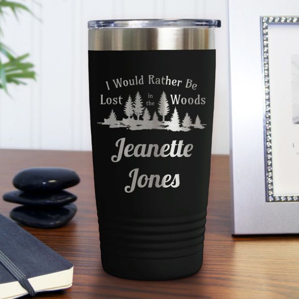 In the Woods Black Polar Camel Insulated Personalized Travel Mug - 20 oz