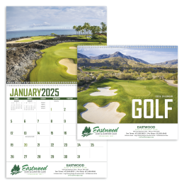 Imprinted Premium Appointment Calendar Golf