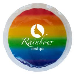 Custom Rainbow Gel Beads Hot-Cold Pack Circle 