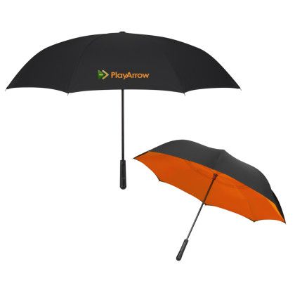 Customized 48" Arc Two-Tone Inversion Umbrella - orange