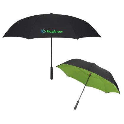 Customized 48" Arc Two-Tone Inversion Umbrella - lime