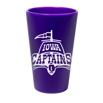 Custom Silipint Straight Up Silicone Pint Glass 16 oz - Purple