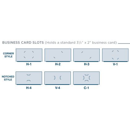 Custom Reinforced Edge Folder  - Business card slot options