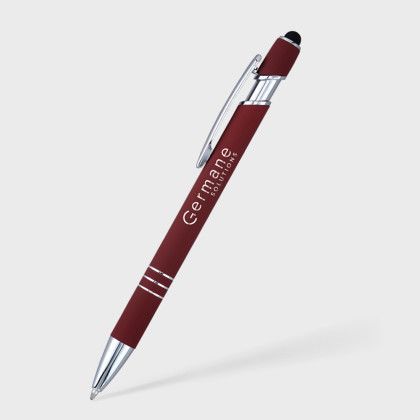 Burgundy Custom Engraved Textari Comfort Stylus Pen | Custom Pens