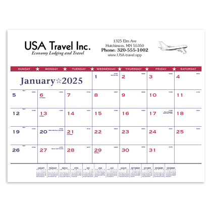 Patriotic Desk Pad Calendar Promotion