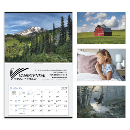 Large Hanger Calendar with Stock Photo - FREE SET-UP