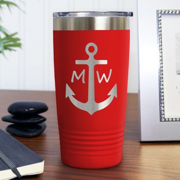 High Seas Red Polar Camel Insulated Personalized Travel Tumbler - 20 oz