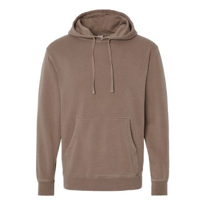Independent Trading Co. Midweight Pigment Dyed Hooded Sweatshirt - Pigment Clay