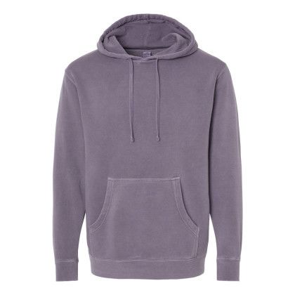 Independent Trading Co. Midweight Pigment Dyed Hooded Sweatshirt - Pigment Plum