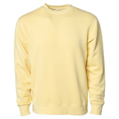 Custom Independent Trading Co. Crew Neck Sweatshirt - Pigment Yellow