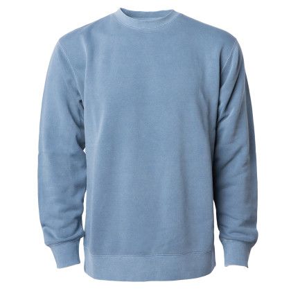 Custom Independent Trading Co. Crew Neck Sweatshirt - Pigment Slate Blue