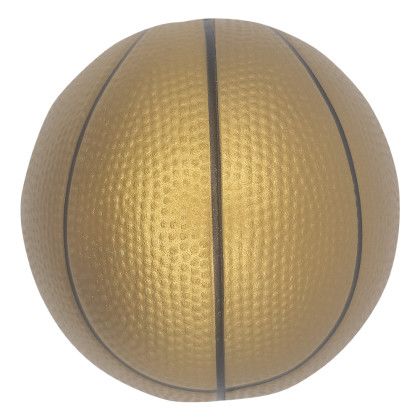 Basketball Squeezies Stress Reliever - Gold