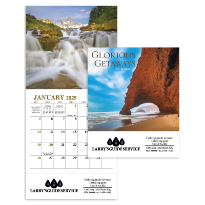 12-Month Mini Calendar - Glorious Getaways