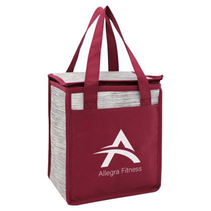 Burgundy Custom Fresno Non-woven Cooler Bag | Insulated Bags