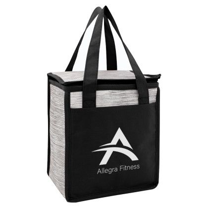 Black Custom Fresno Non-woven Cooler Bag | Insulated Bags