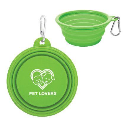 Lime Custom Collapsible Pet Bowl | Cusotm Pet Gifts