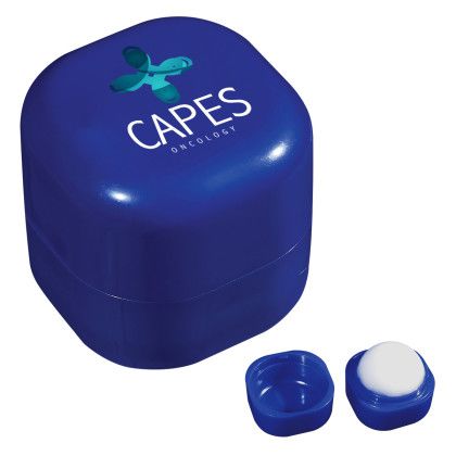 Blue Custom Lip Moisturizer Cube | Promotional Lip Balm
