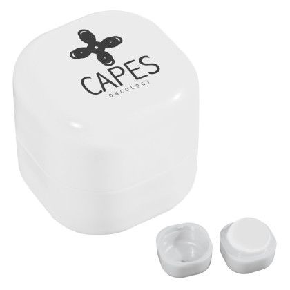 White Custom Lip Moisturizer Cube | Promotional Lip Balm