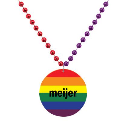 Logo Printed Pride Medallion Beads| Custom Party Beads