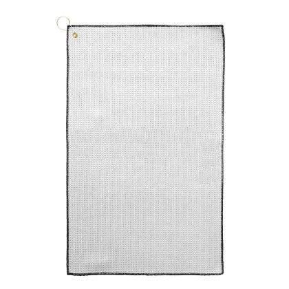 White Custom Microfiber Golf Towels 