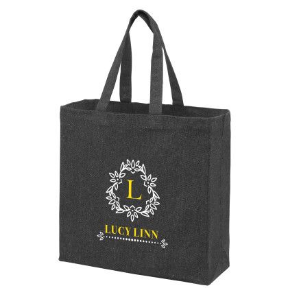 Recycled Cotton Canvas Tote Bag - 13" x 13"