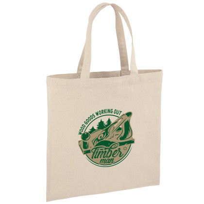 Recycled Cotton Canvas Tote Bag - 15" x 15"