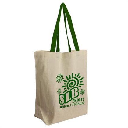 Custom The Brunch Tote - Cotton Grocery Tote - Green