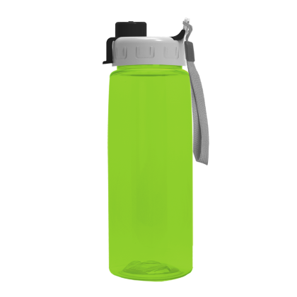 Custom 26 Oz. Transparent Tritan Bottle With Quick Snap Lid