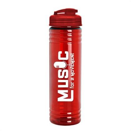 24 Oz. Slim Fit Water Bottle With Flip Lid