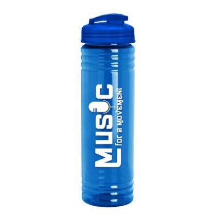 24 Oz. Slim Fit Water Bottle With Flip Lid