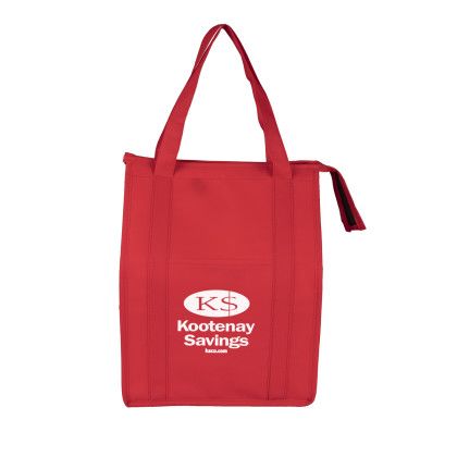 Super Cooler" Large Insulated Cooler Zipper Tote Bag