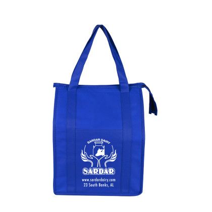 Super Cooler" Large Insulated Cooler Zipper Tote Bag