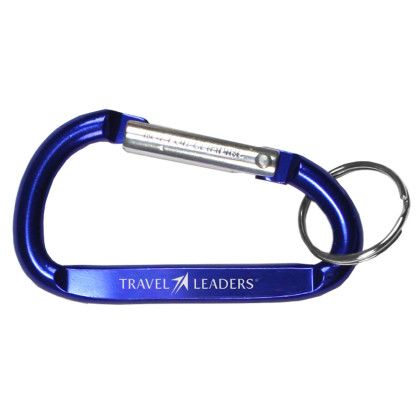 Medium Size Carabiner Keyholder With Split Ring Attachment