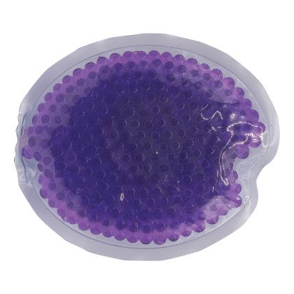 Custom Gel Beads Hot/Cold Pack Small Oval - purple