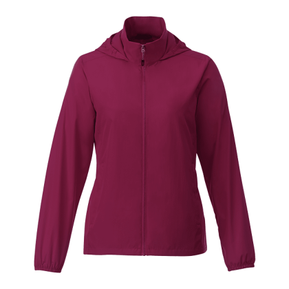 Custom Women's Toba Packable Jacket - Maroon