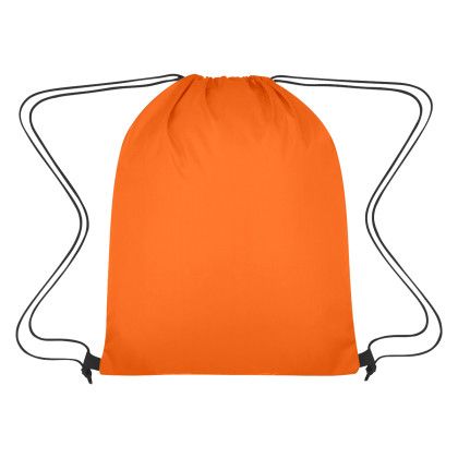 Ripstop Drawstring Bag - Orange (Front)