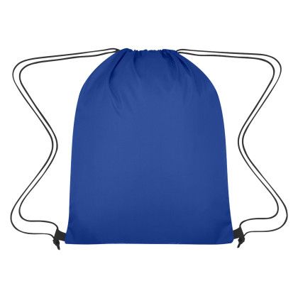 Ripstop Drawstring Bag - Blue (Front)