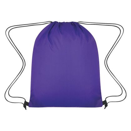 Ripstop Drawstring Bag - Purple (Front)