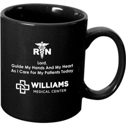 Nurse's Prayer Coffee Mug 11oz - Black