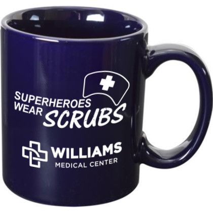 Superheroes Wear Scrubs Coffee Mug 11oz - Dark Navy