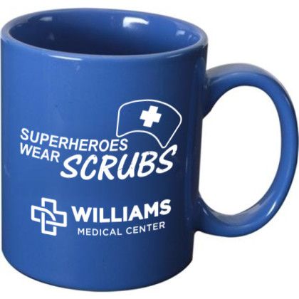 Superheroes Wear Scrubs Coffee Mug 11oz - Ocean Blue
