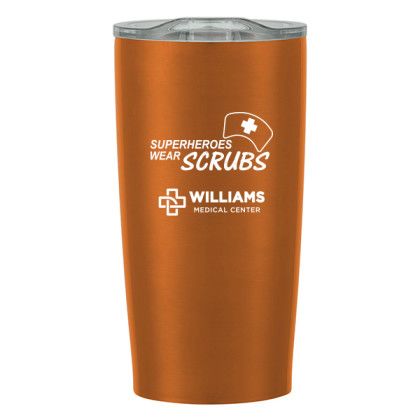 Superheroes Wear Scrubs Himalayan Vacuum Insulated Tumbler 20 Oz - Metallic Orange