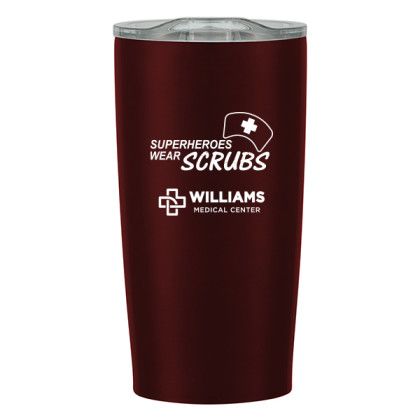 Superheroes Wear Scrubs Himalayan Vacuum Insulated Tumbler 20 Oz - Maroon