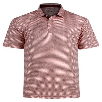 Swannies Golf Men's Tanner Printed Polo - Maroon