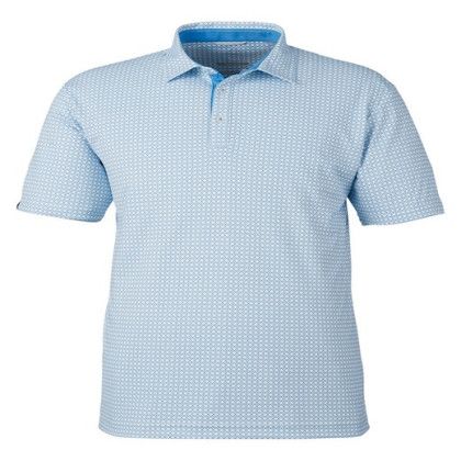 Swannies Golf Men's Tanner Printed Polo - Maui Blue